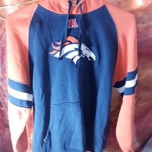 NFL Navy and Orange Broncos Hoodie